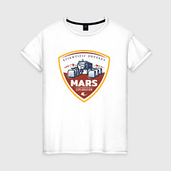 Футболка хлопковая женская MARS, цвет: белый