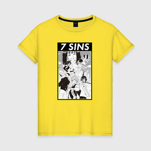 Женская футболка The Seven Deadly Sins / Желтый – фото 1