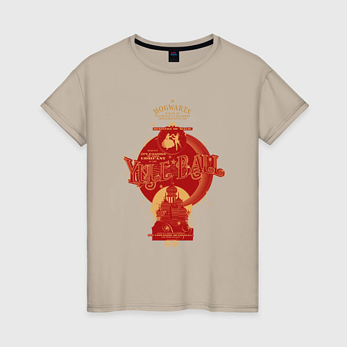 Женская футболка Святочный Бал / Миндальный – фото 1
