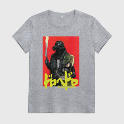 Футболка хлопковая женская DOROHEDORO, цвет: меланж