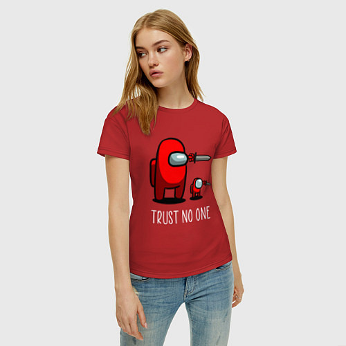Женская футболка AMONG US / Красный – фото 3