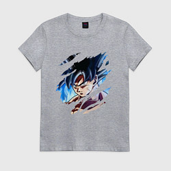 Футболка хлопковая женская Dragon Ball, цвет: меланж