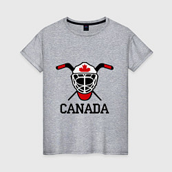 Футболка хлопковая женская Canada: Hot Ice, цвет: меланж
