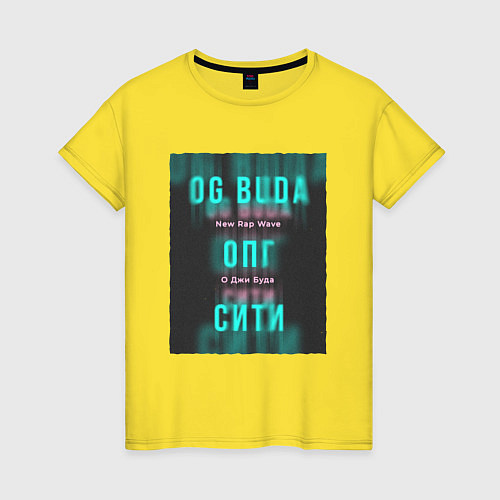 Женская футболка ОПГ Сити OG Buda / Желтый – фото 1