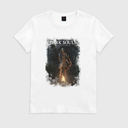 Футболка хлопковая женская Dark Souls Remastered, цвет: белый