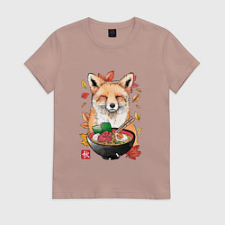 Женская футболка Лиса