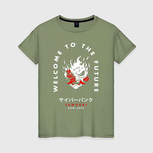 Женская футболка SAMURAI Cyberpunk 2077 / Авокадо – фото 1