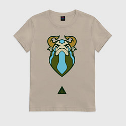 Футболка хлопковая женская Фурион Dota 2, цвет: миндальный