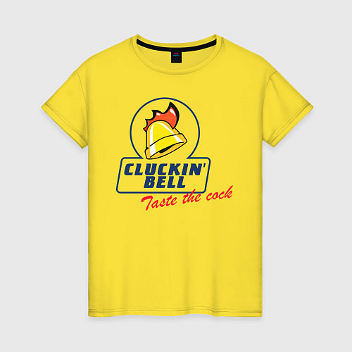 Женская футболка CLUCKIN BELL GTA / Желтый – фото 1
