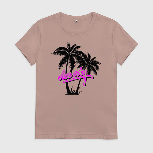 Женская футболка GTA Vice City / Пыльно-розовый – фото 1