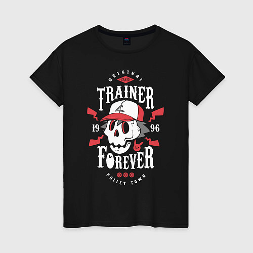 Женская футболка TRAINER FOREVER / Черный – фото 1