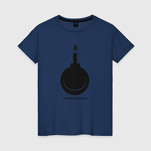 Женская футболка Children Slyness Bombs / Тёмно-синий – фото 1