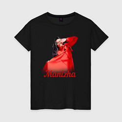 Футболка хлопковая женская Манижа Manizha, цвет: черный