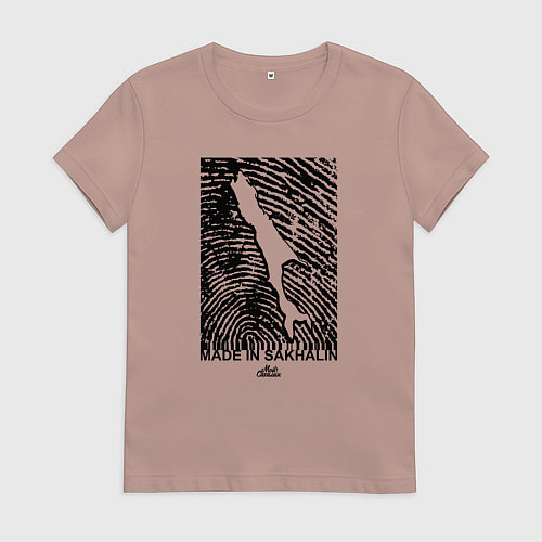 Женская футболка Made in Sakhalin / Пыльно-розовый – фото 1