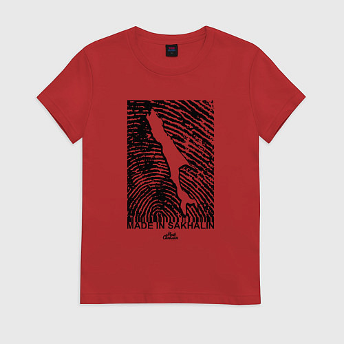 Женская футболка Made in Sakhalin / Красный – фото 1