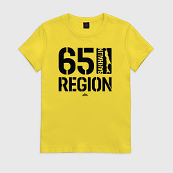 Женская футболка Регион 65 Сахалин