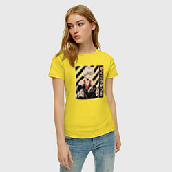 Футболка хлопковая женская Моя геройская академия Бакуго, цвет: желтый — фото 2
