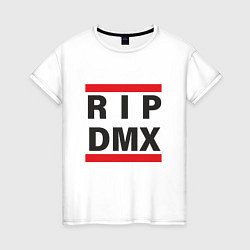 Футболка хлопковая женская RIP DMX, цвет: белый