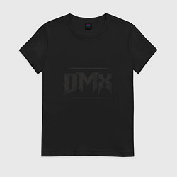 Футболка хлопковая женская DMX Black, цвет: черный