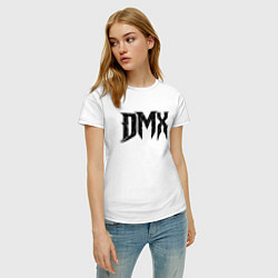 Футболка хлопковая женская DMX Logo Z, цвет: белый — фото 2