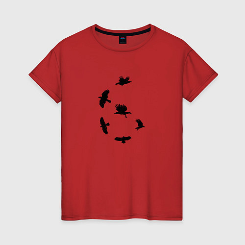 Женская футболка Six of Crows Тень и Кость / Красный – фото 1