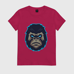 Футболка хлопковая женская Gorilla, цвет: маджента