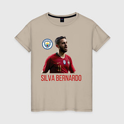 Женская футболка Silva Bernardo Манчестер Сити