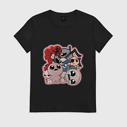 Футболка хлопковая женская The binding of Isaac, цвет: черный