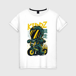 Женская футболка KIDDZ гонщик