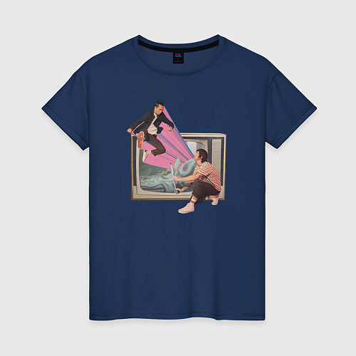 Женская футболка Twenty One Pilots SAI / Тёмно-синий – фото 1