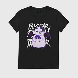 Футболка хлопковая женская Familiar Demon Teacher, цвет: черный