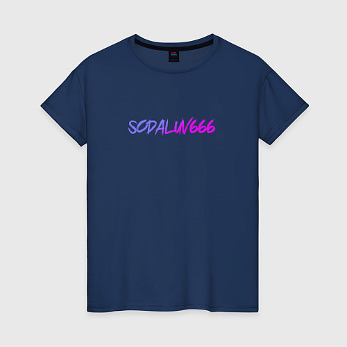 Женская футболка SODALUV / Тёмно-синий – фото 1