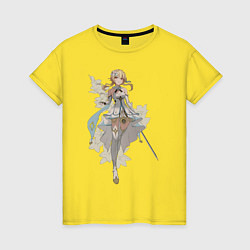 Женская футболка Люмин с цветами