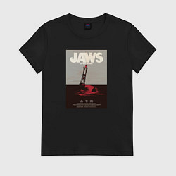 Женская футболка Челюсти Jaws