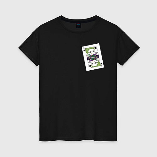 Женская футболка Игральная карта Anime Joker / Черный – фото 1