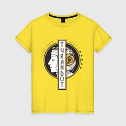 Футболка хлопковая женская Turandot, цвет: желтый