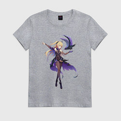 Футболка хлопковая женская Великая Фишль и Оз, цвет: меланж