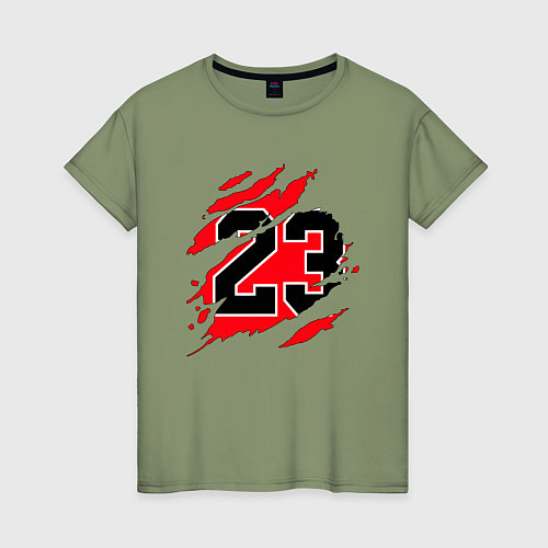 Женская футболка Bulls 23 / Авокадо – фото 1
