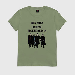 Футболка хлопковая женская Карты деньги два ствола, цвет: авокадо