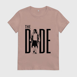 Футболка хлопковая женская The Dude, цвет: пыльно-розовый