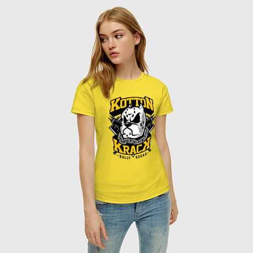 Женская футболка Kotton Krack / Желтый – фото 3