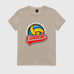 Женская футболка Волейбол - Тренер