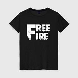 Женская футболка FREEFIRE FF WHITE LOGO Z