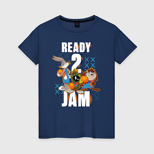 Женская футболка Ready 2 Jam / Тёмно-синий – фото 1