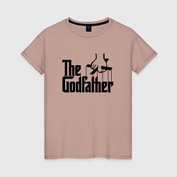 Футболка хлопковая женская The Godfather, цвет: пыльно-розовый