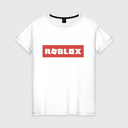 Футболка хлопковая женская Roblox, цвет: белый