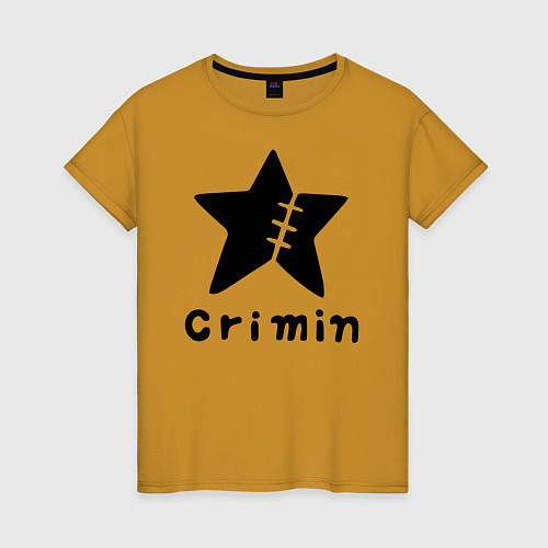Женская футболка Crimin бренд One Piece / Горчичный – фото 1