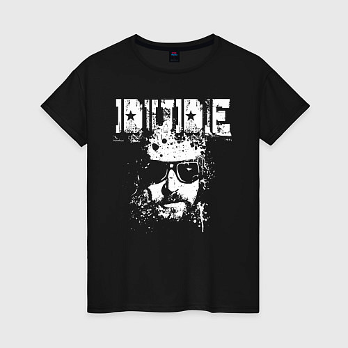 Женская футболка Dude / Черный – фото 1