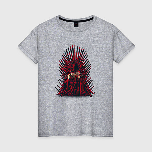 Женская футболка Throne GoT / Меланж – фото 1