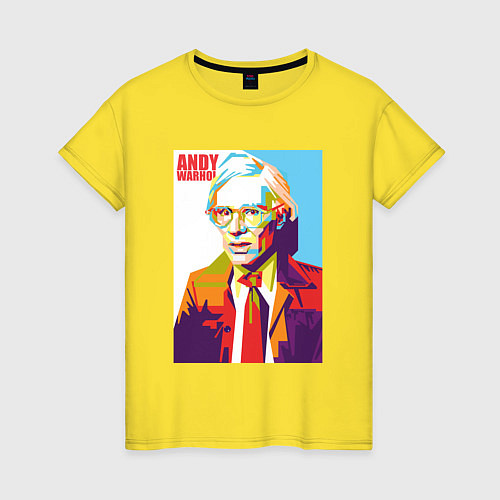 Женская футболка Энди Вархо / Желтый – фото 1